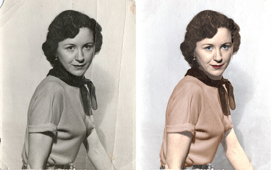photo manipulation restoration restore damage color vintage